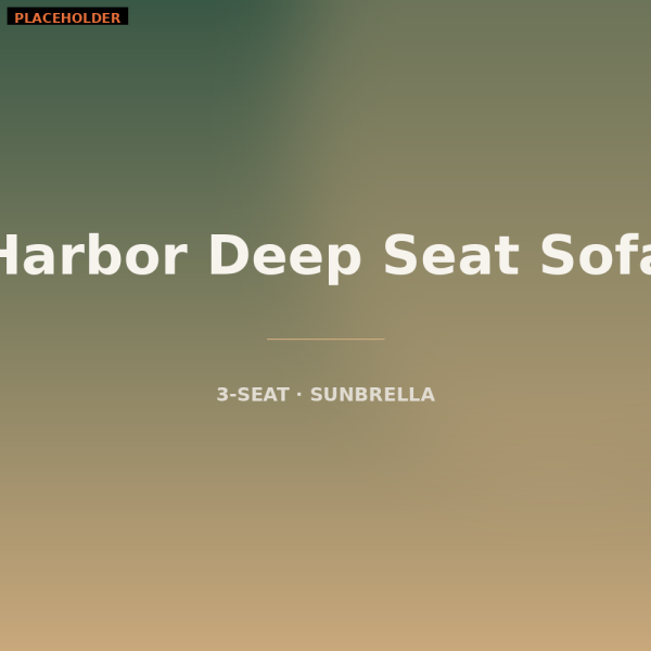Harbor 3-Seat Deep Seating Sofa