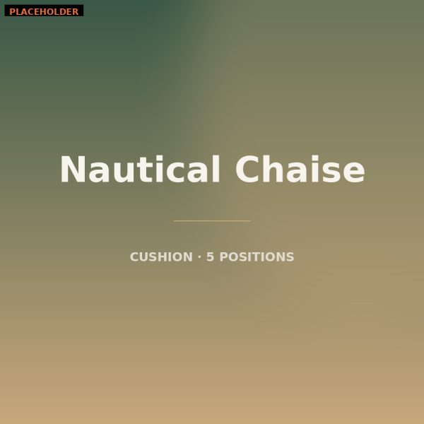 Nautical Chaise Lounge
