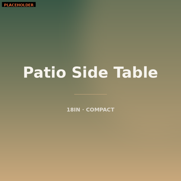 18-Inch Patio Side Table